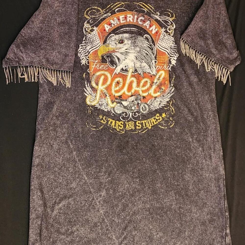 Mimi Chira American rebel stars T-shirt dress